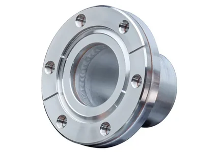 Titanium ConFlat flange for ultra high vacuum systems, Atlas Technologies