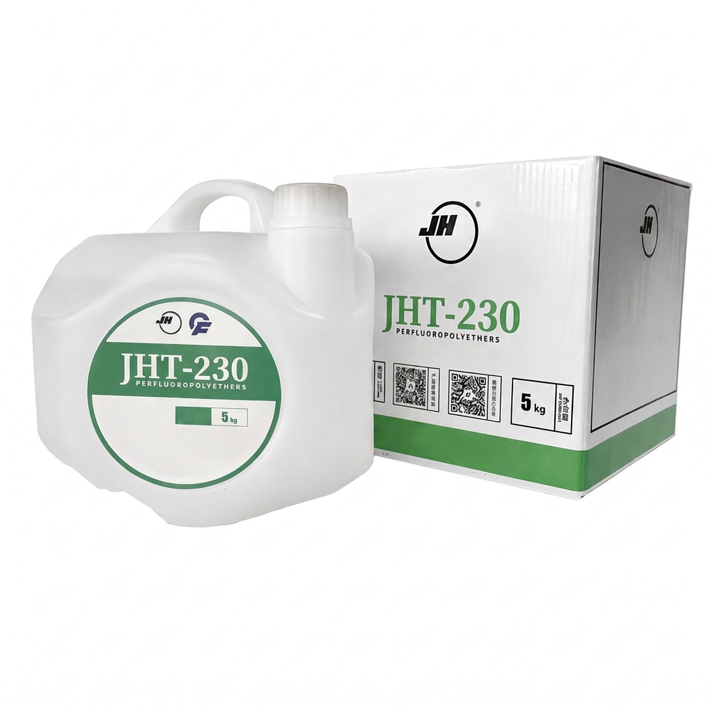JHT-230 PFPE heat transfer fluid container and carton